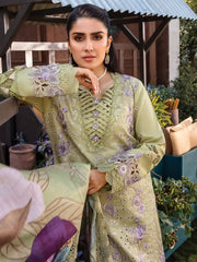 Rang Rasiya Premium Embroidered Lawn Unstitched 3Pc Suit D-08 AYSEL