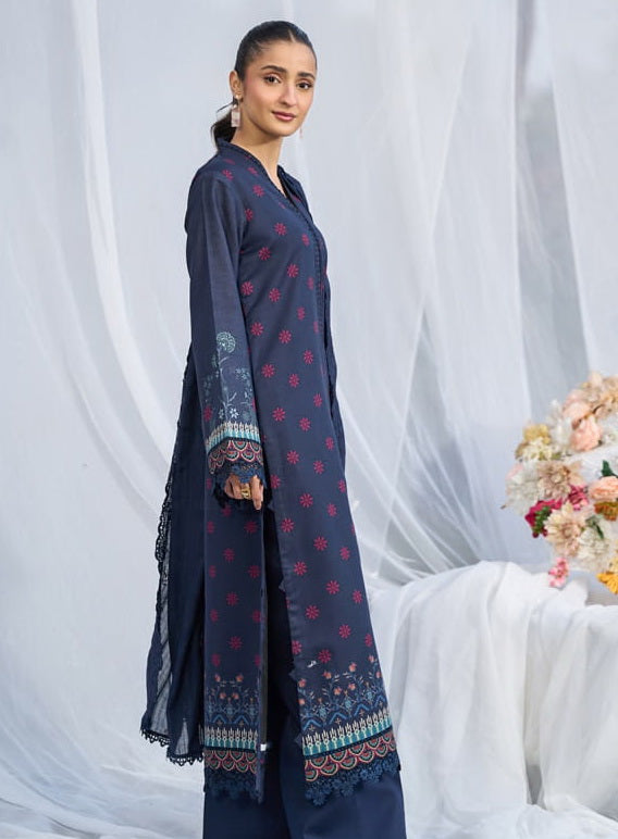 Raha by RajBari Summer Print Exclusive Lawn Unstitched 3Pc Suit D-10