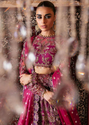 Afrozeh Hayat Unstitched Embroidered Net 3 Piece Suit D-10 ABIR
