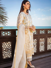 Rang Rasiya Premium Embroidered Lawn Unstitched 3Pc Suit D-07 NOOREH