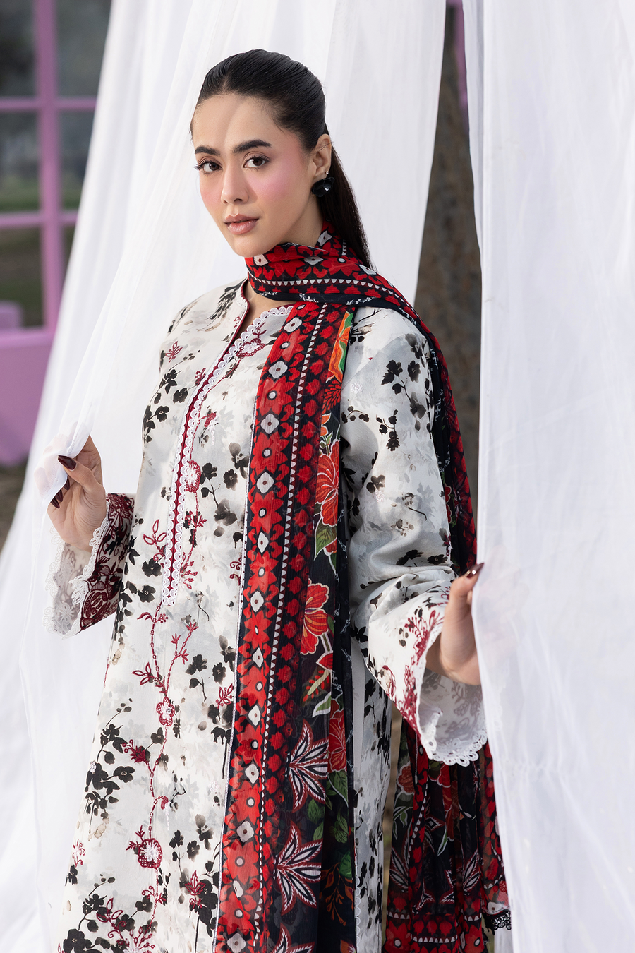 RajBari Summer Printkari Exclusive Lawn Unstitched 3Pc Suit D-10