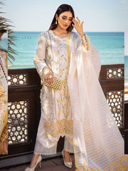 Rang Rasiya Premium Embroidered Lawn Unstitched 3Pc Suit D-07 NOOREH