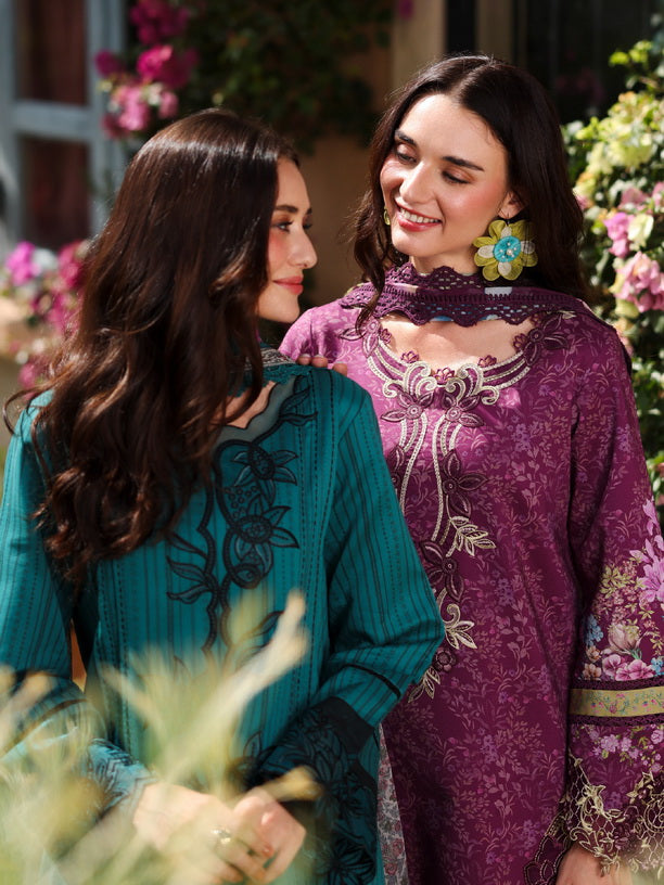 Rang Rasiya Lifestyle Embroidered Lawn Unstitched 3Pc Suit D-10 Utopia