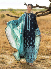 Zainab Chottani Embroidered Lawn Unstitched 3Pc Suit D-10 Silva