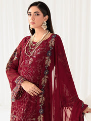 Ramsha Rangoon Vol-10 Luxury Chiffon Unstitched 3Pc Suit D-1004