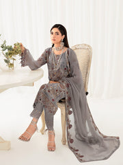 Ramsha Rangoon Vol-10 Luxury Chiffon Unstitched 3Pc Suit D-1006