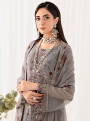 Ramsha Rangoon Vol-10 Luxury Chiffon Unstitched 3Pc Suit D-1006