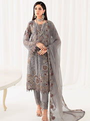 Ramsha Rangoon Vol-10 Luxury Chiffon Unstitched 3Pc Suit D-1006