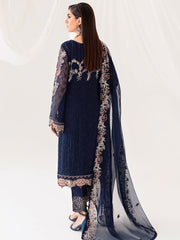 Ramsha Rangoon Vol-10 Luxury Chiffon Unstitched 3Pc Suit D-1011