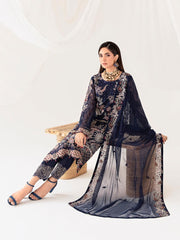 Ramsha Rangoon Vol-10 Luxury Chiffon Unstitched 3Pc Suit D-1011