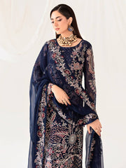 Ramsha Rangoon Vol-10 Luxury Chiffon Unstitched 3Pc Suit D-1011