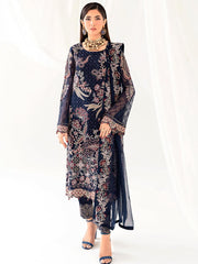 Ramsha Rangoon Vol-10 Luxury Chiffon Unstitched 3Pc Suit D-1011
