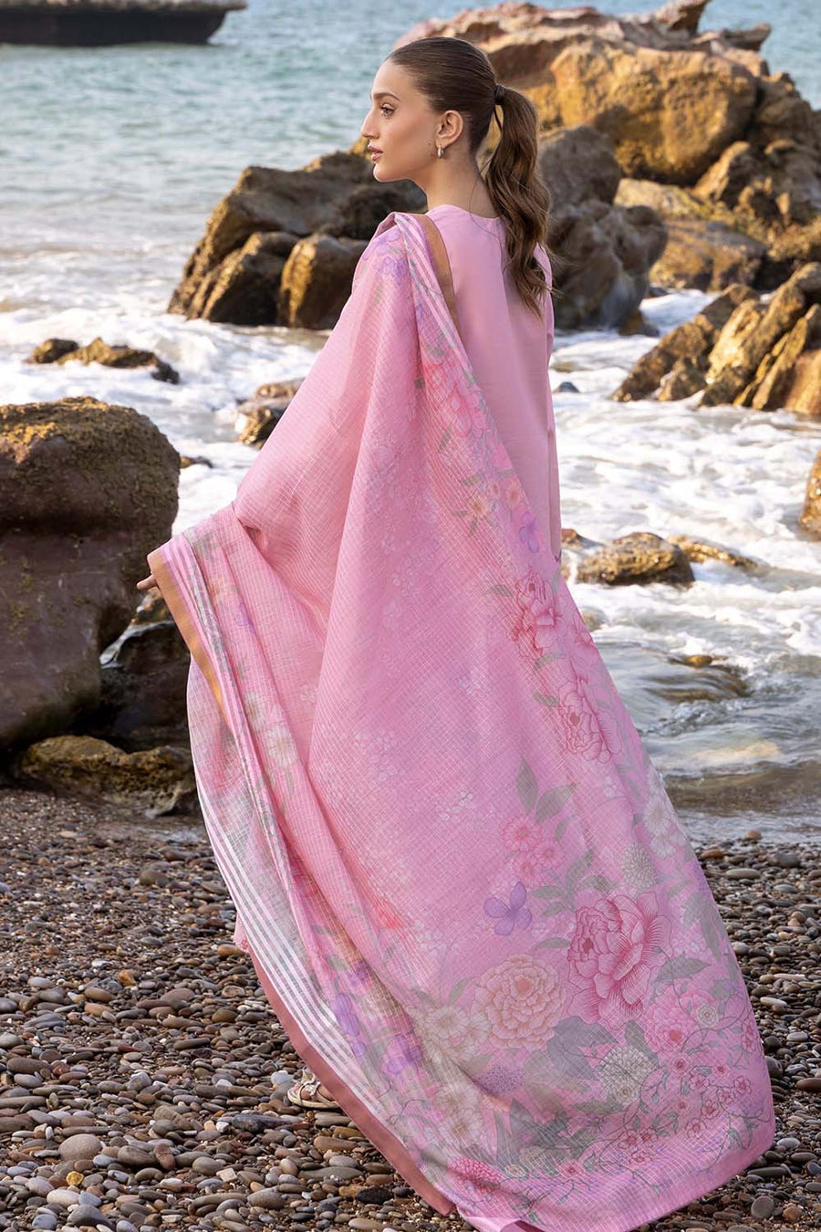 Seran Afsanah Vol-02 Embroidered Lawn Unstitched 3Pc Suit D-10 ASRA