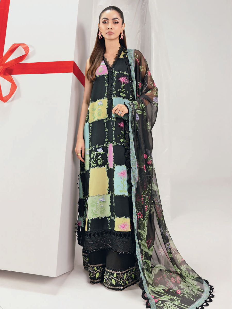 Maria.B M.Basics Embroidered Lawn Unstitched 3Pc Suit MB-CUSV13-10-B