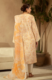 Ilara by Seran Embroidered Cambric Unstitched 3Pc Suit D-10 Miel