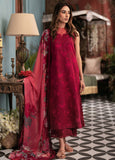 Seran Afsanah Embroidered Lawn Unstitched 3Pc Suit D-10 RUBY