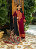 Zainab Chottani Embroidered Herringbone Unstitched 3Pc Suit D-10 Sila