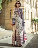 Mushq Broadway Embroidered Jacquard Viscose Unstitched 3Pc Suit - Dreamy Escape