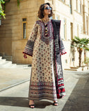 Mushq Broadway Embroidered Jacquard Viscose Unstitched 3Pc Suit - Dreamy Escape