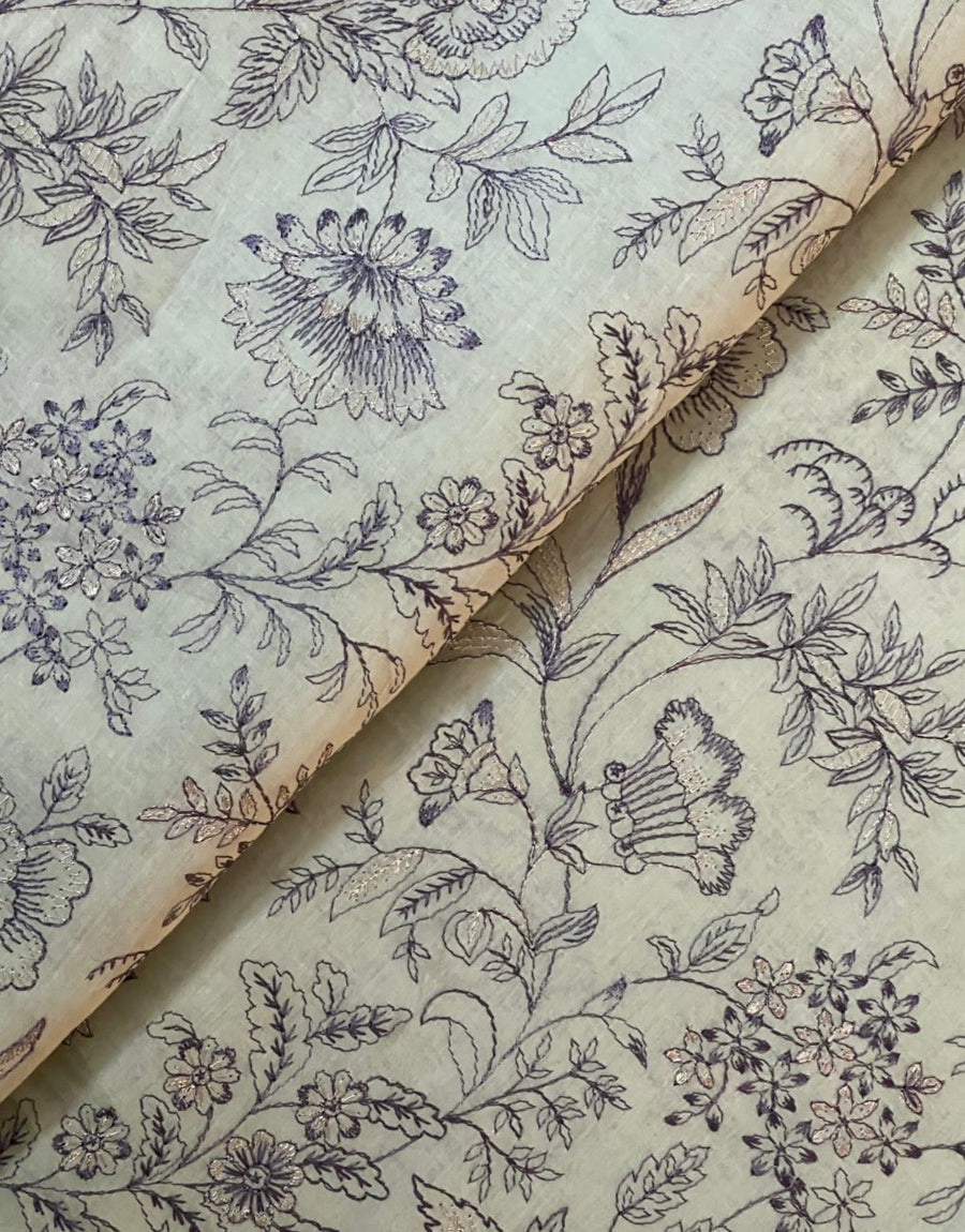 Chikankari Exclusive Embroidered Lawn Unstitched 3Pc CH26-V1-D110
