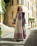 Mushq Broadway Embroidered Jacquard Viscose Unstitched 3Pc Suit - Dreamy Escape