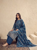 Zeenia Serene Printed Linen Unstitched 3Pc Suit D-10