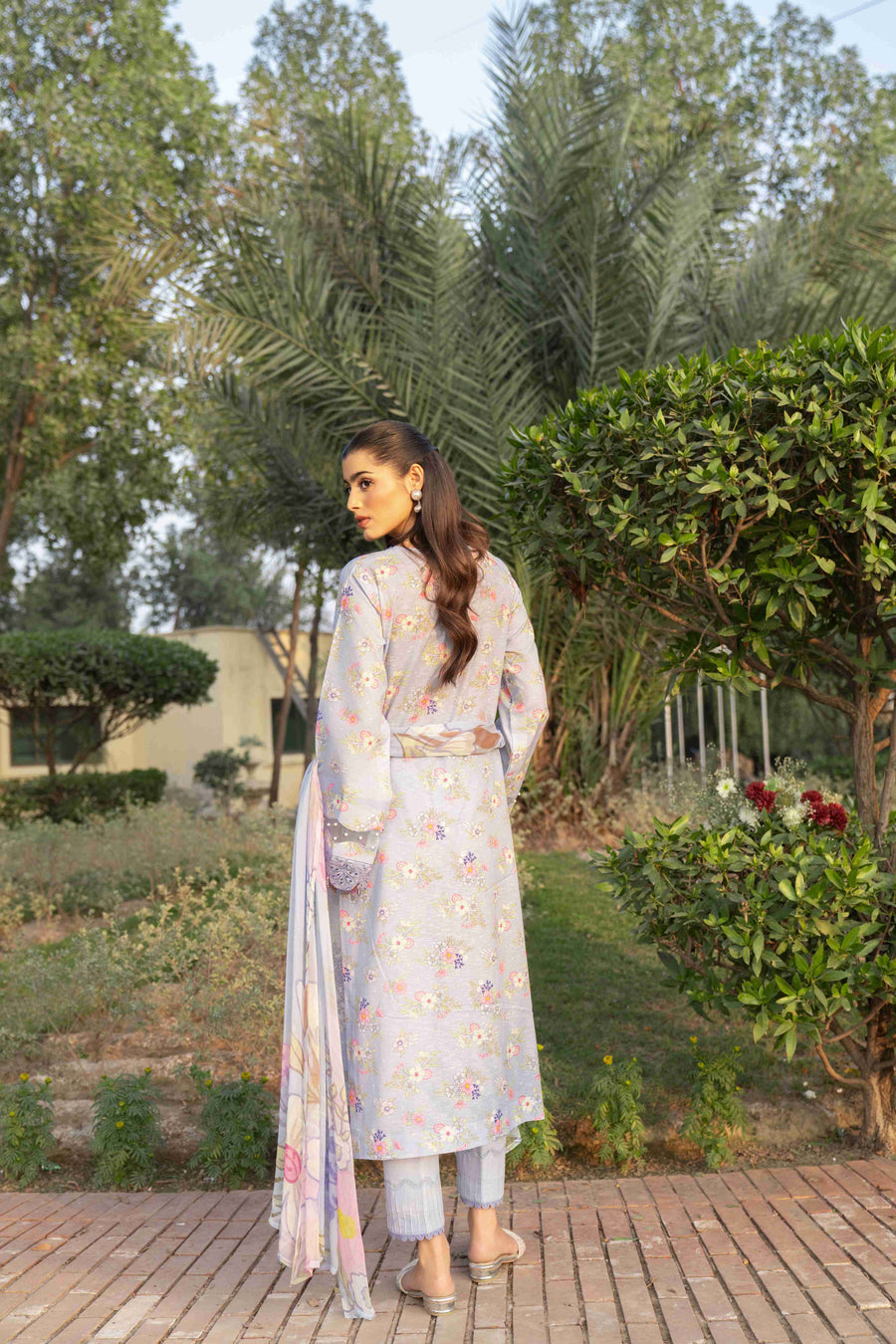 Spring Bell by Sanam Saeed Embroidered Lawn Unstitched 3Pc Suit D-10