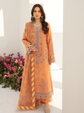 Rang Rasiya Florence Embroidered Lawn Unstitched 3Pc Suit D-10 Cinnamon