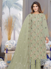 Ayla Zahra Allover Embroidered Swiss Unstitched 3Pc Suit D-10