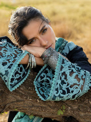 Zainab Chottani Embroidered Lawn Unstitched 3Pc Suit D-10 Silva