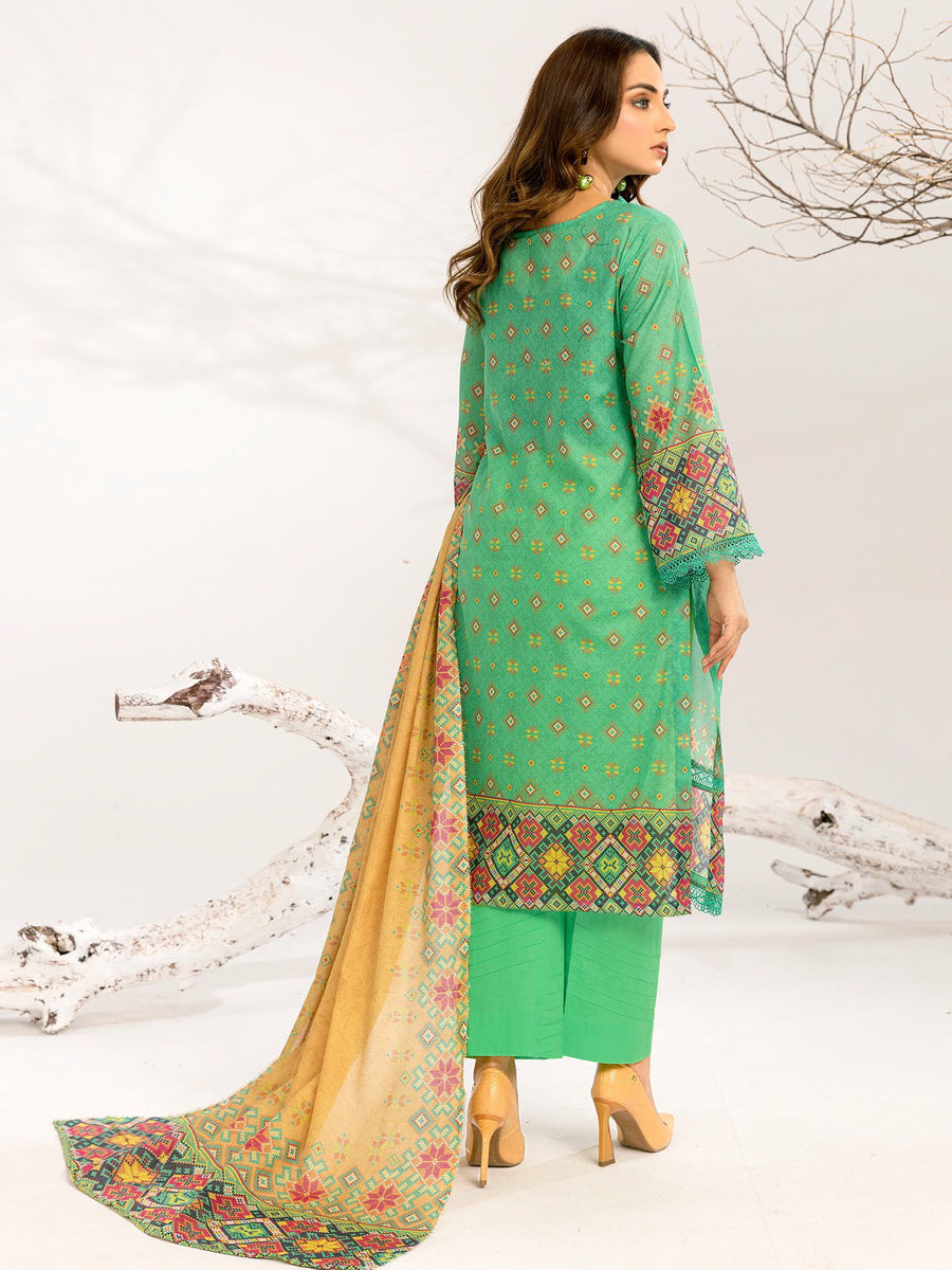 Sundas By Al Kareem Premium Printed Lawn Unstitched 3Pc Suit D-10