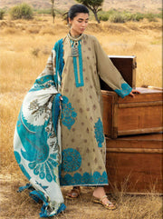 Zainab Chottani Embroidered Lawn Unstitched 3Pc Suit D-11 Saphira