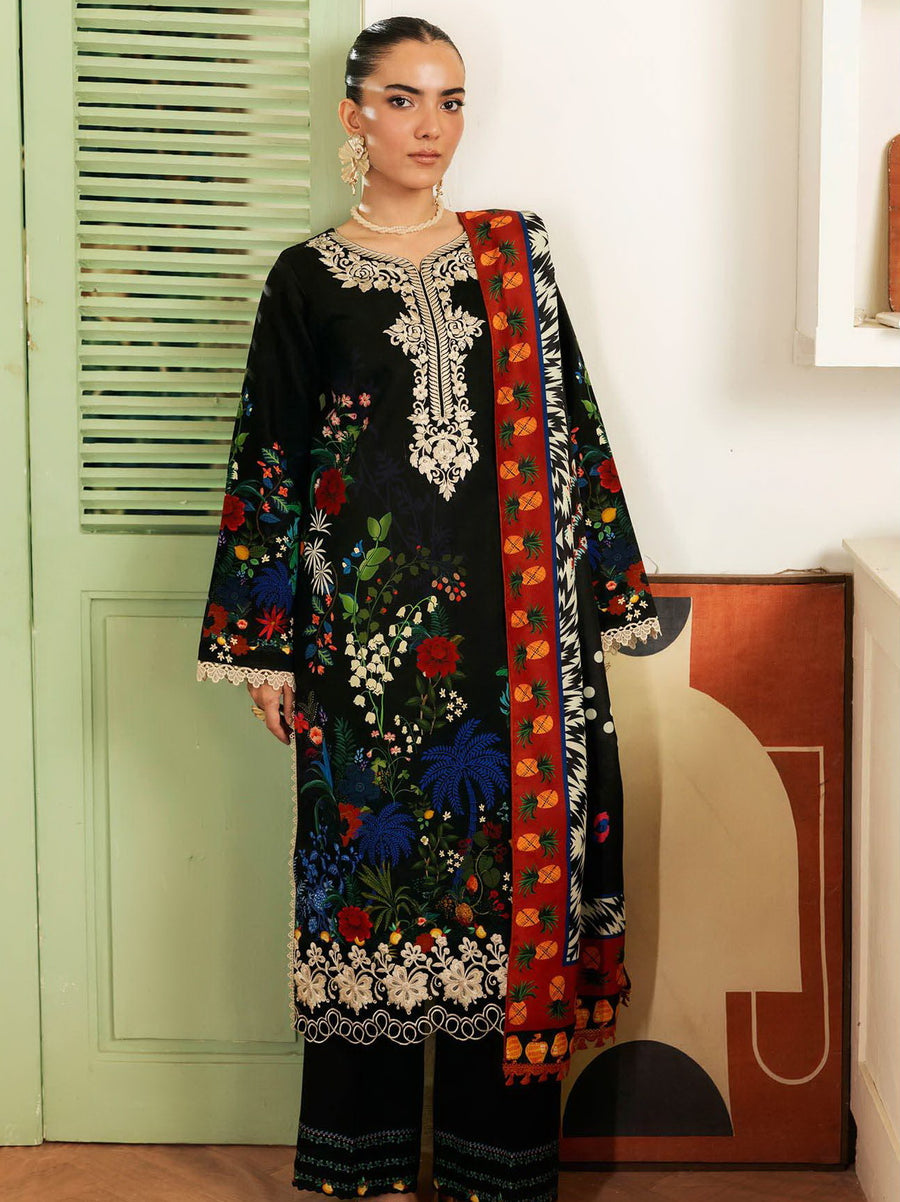 Nissa by RajBari Premium Embroidered Marina Unstitched 3Pc Suit D-11