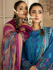 Waresha Kumash Luxury Embroidered Staple Unstitched 3Pc Suit D-11