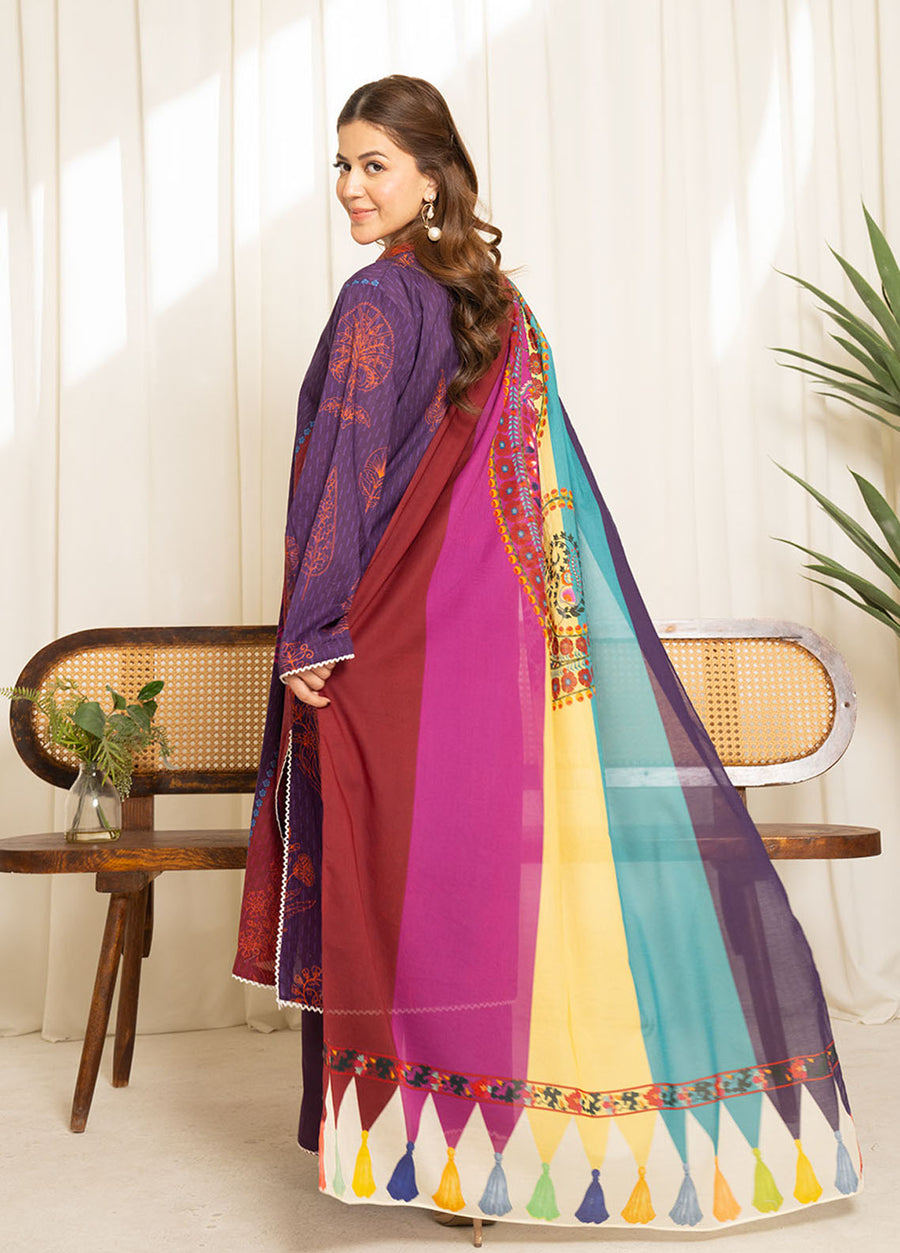 Coco by Zara Shahjahan Sule Printed Lawn Unstitched 3Pc Suit D-05