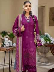 Waresha Kumash Luxury Embroidered Staple Unstitched 3Pc Suit D-11
