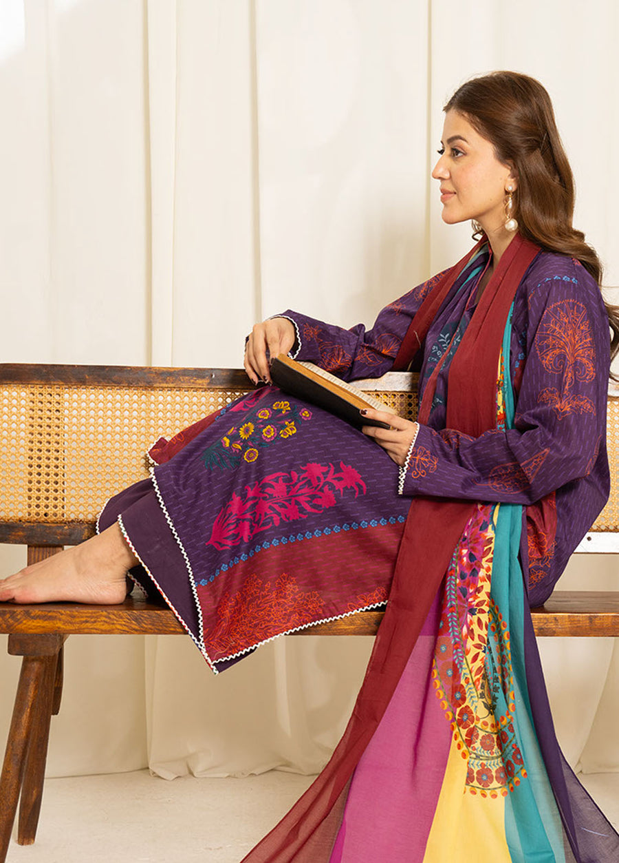 Coco by Zara Shahjahan Sule Printed Lawn Unstitched 3Pc Suit D-05