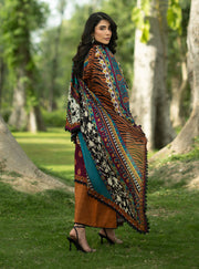 Zainab Chottani Luxe Lawn Unstitched Embroidered 3Pc Suit D-11 Erin