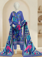 Ittehad Essential Vol-02 Unstitched Printed Lawn 3Pc Suit D-01