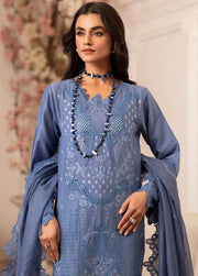 RajBari Nissa Chikankari Embroidered Lawn Unstitched 3 Piece Suit D-11