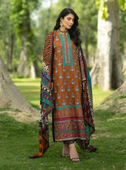 Zainab Chottani Luxe Lawn Unstitched Embroidered 3Pc Suit D-11 Erin