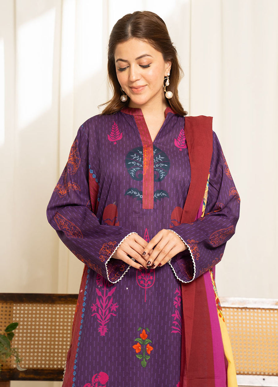Coco by Zara Shahjahan Sule Printed Lawn Unstitched 3Pc Suit D-05