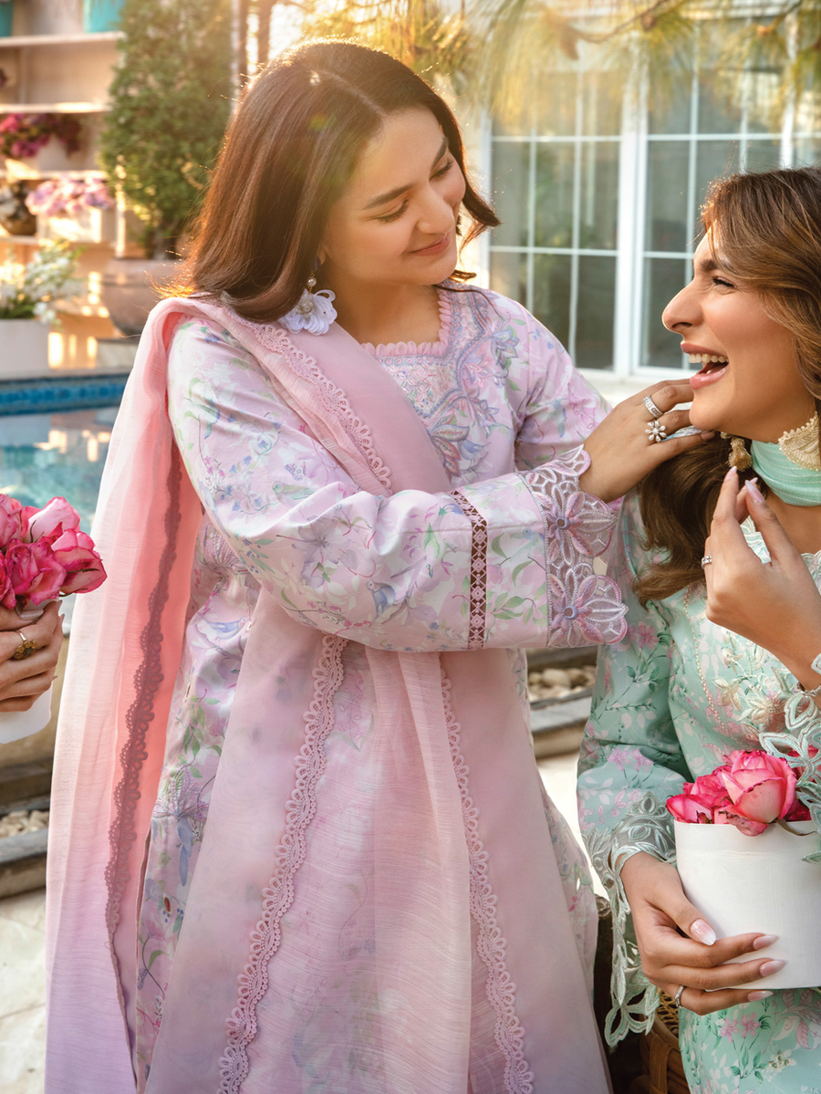 Rang Rasiya Florence Embroidered Lawn Unstitched 3Pc Suit D-11 RANIA