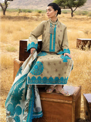 Zainab Chottani Embroidered Lawn Unstitched 3Pc Suit D-11 Saphira