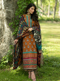 Zainab Chottani Luxe Lawn Unstitched Embroidered 3Pc Suit D-11 Erin