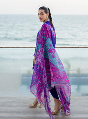 Zainab Chottani Tahra Embroidered Lawn Unstitched 3Pc Suit D-11 ALAYAH