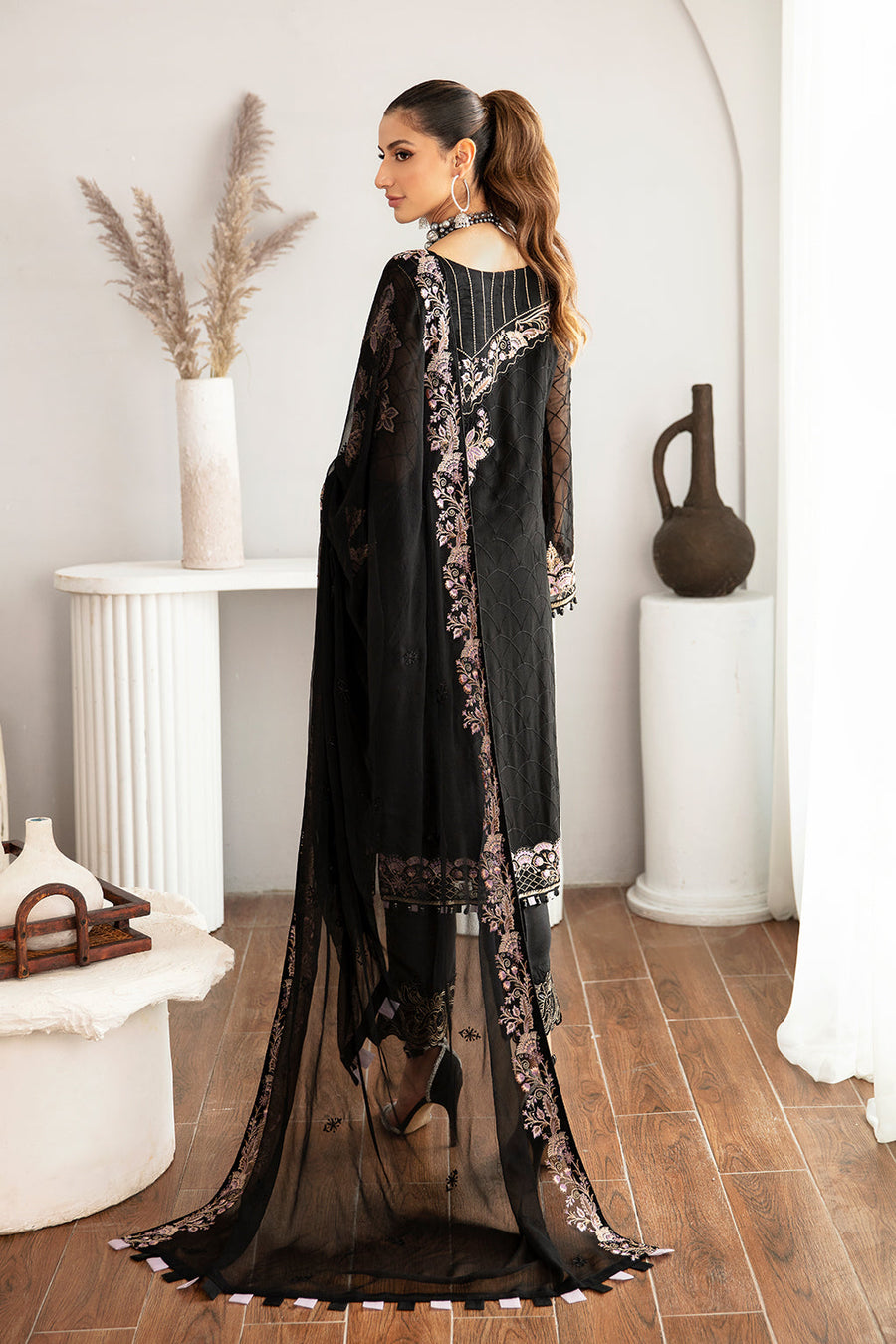 Ramsha Rangoon Vol-11 Luxury Chiffon Unstitched 3Pc Suit D-1106