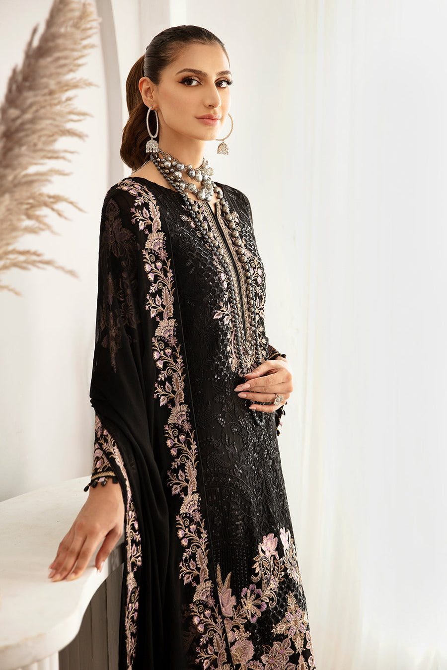 Ramsha Rangoon Vol-11 Luxury Chiffon Unstitched 3Pc Suit D-1106