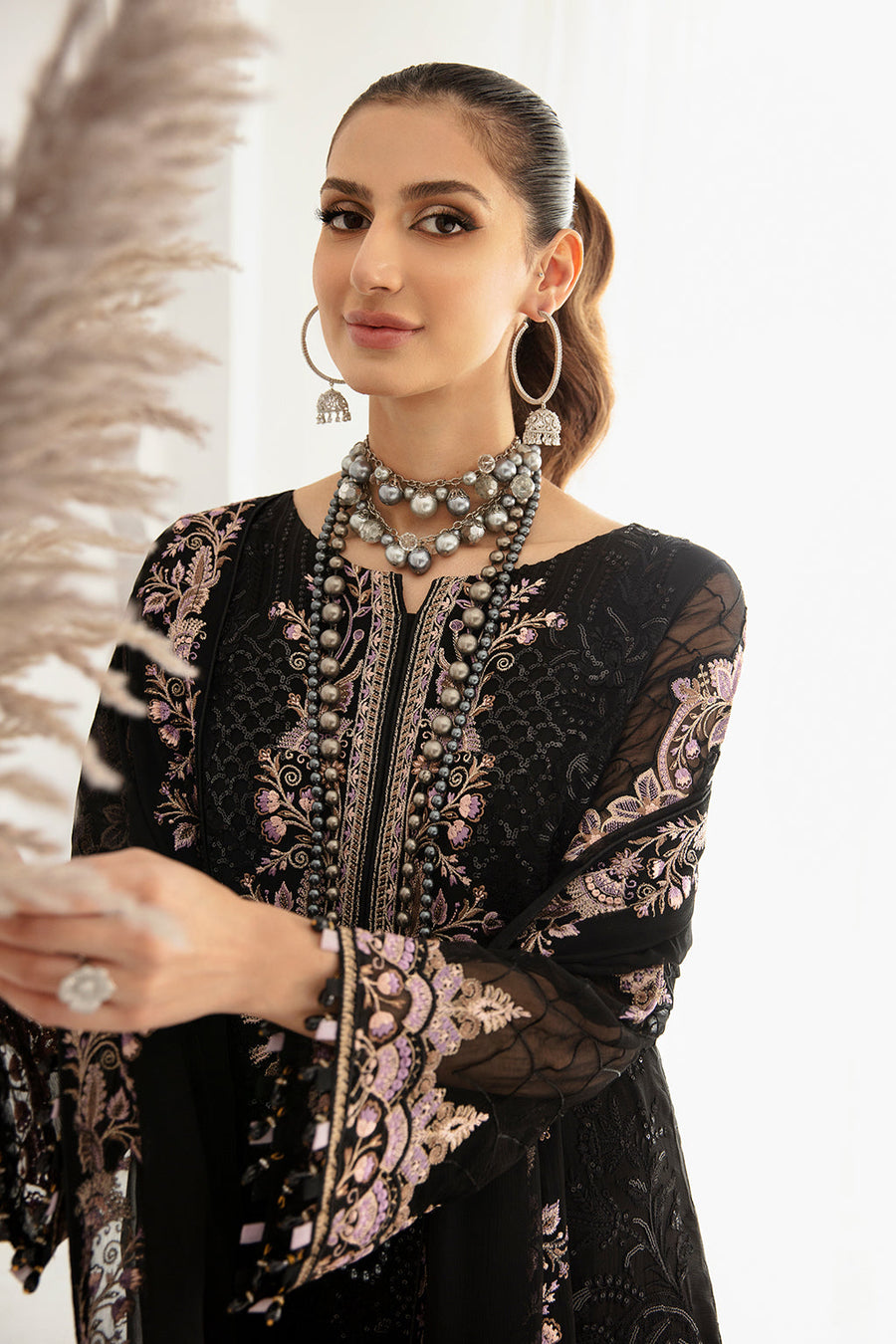 Ramsha Rangoon Vol-11 Luxury Chiffon Unstitched 3Pc Suit D-1106