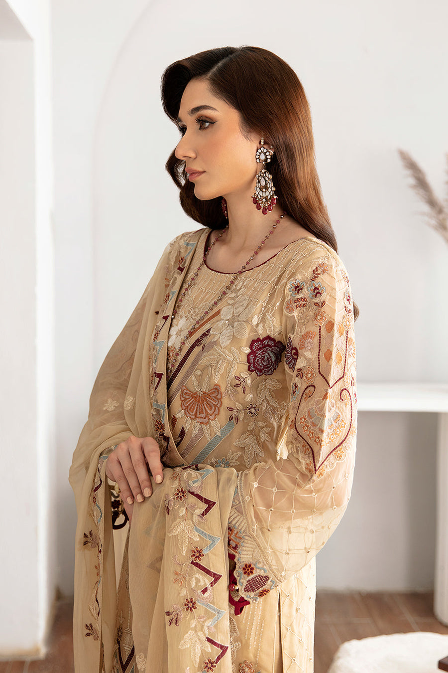 Ramsha Rangoon Vol-11 Luxury Chiffon Unstitched 3Pc Suit D-1108